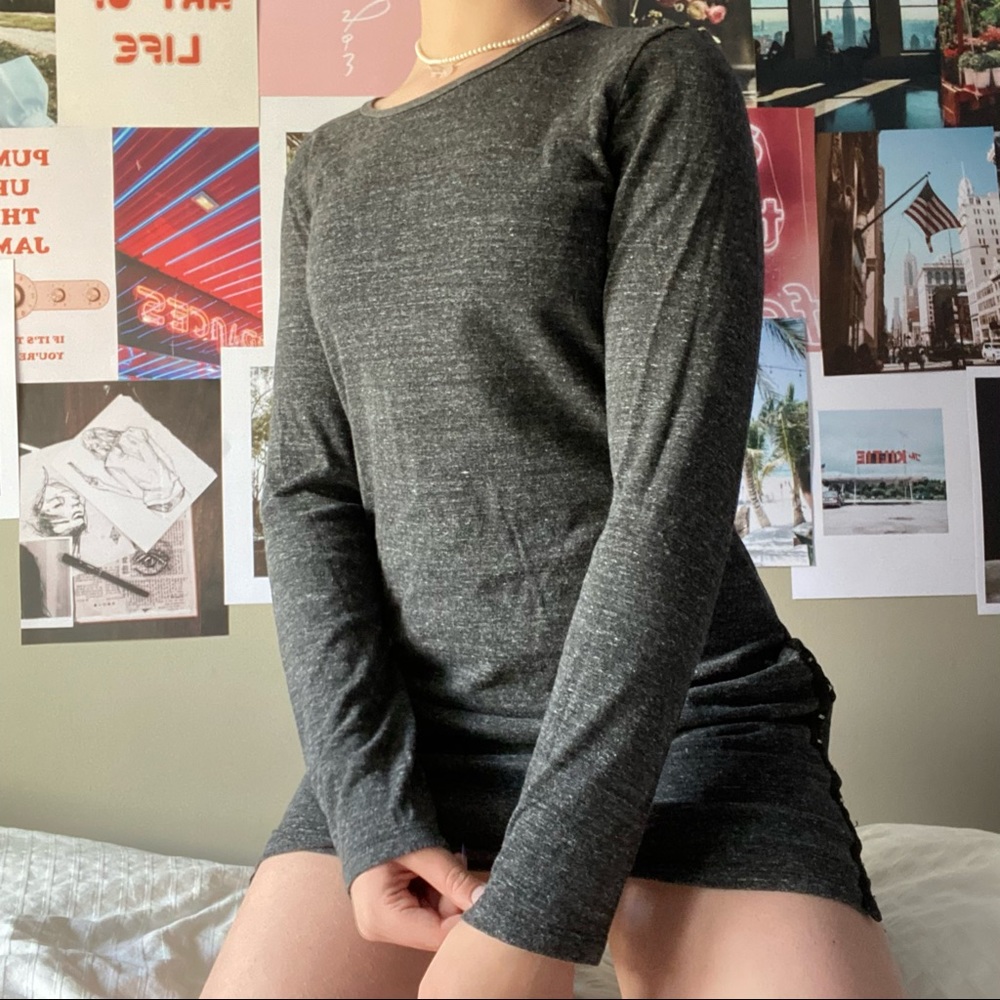 ☆☆ RARE PRAIRIE UNDERGROUND HEATHER GRAY DRESS ☆☆